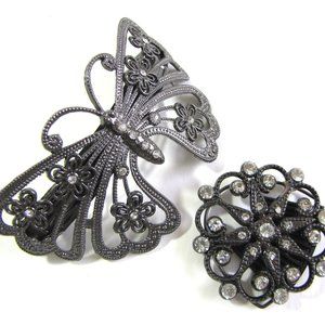 Rhinestone Vintage Looking Hair Accessory Bundle